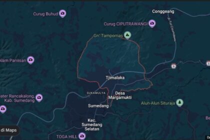 peta Cimalaka Sumedang