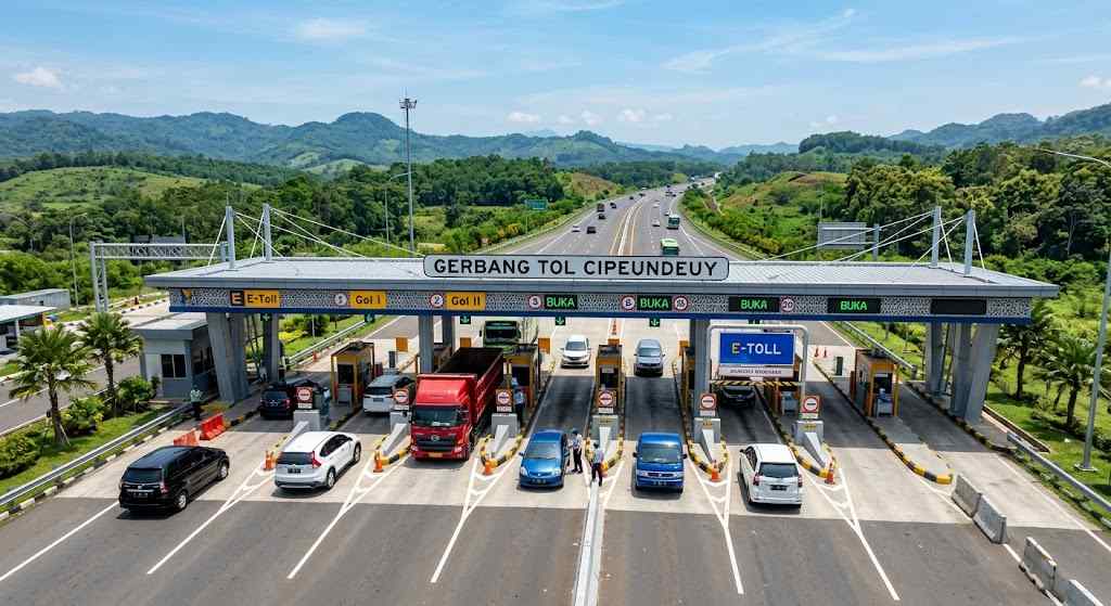 Ilustrasi gerbang tol